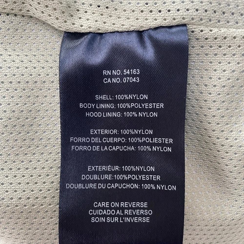 Hooded Rain Jacket Lightweight Colorblock Windbreaker Tommy Hilfiger Size Large